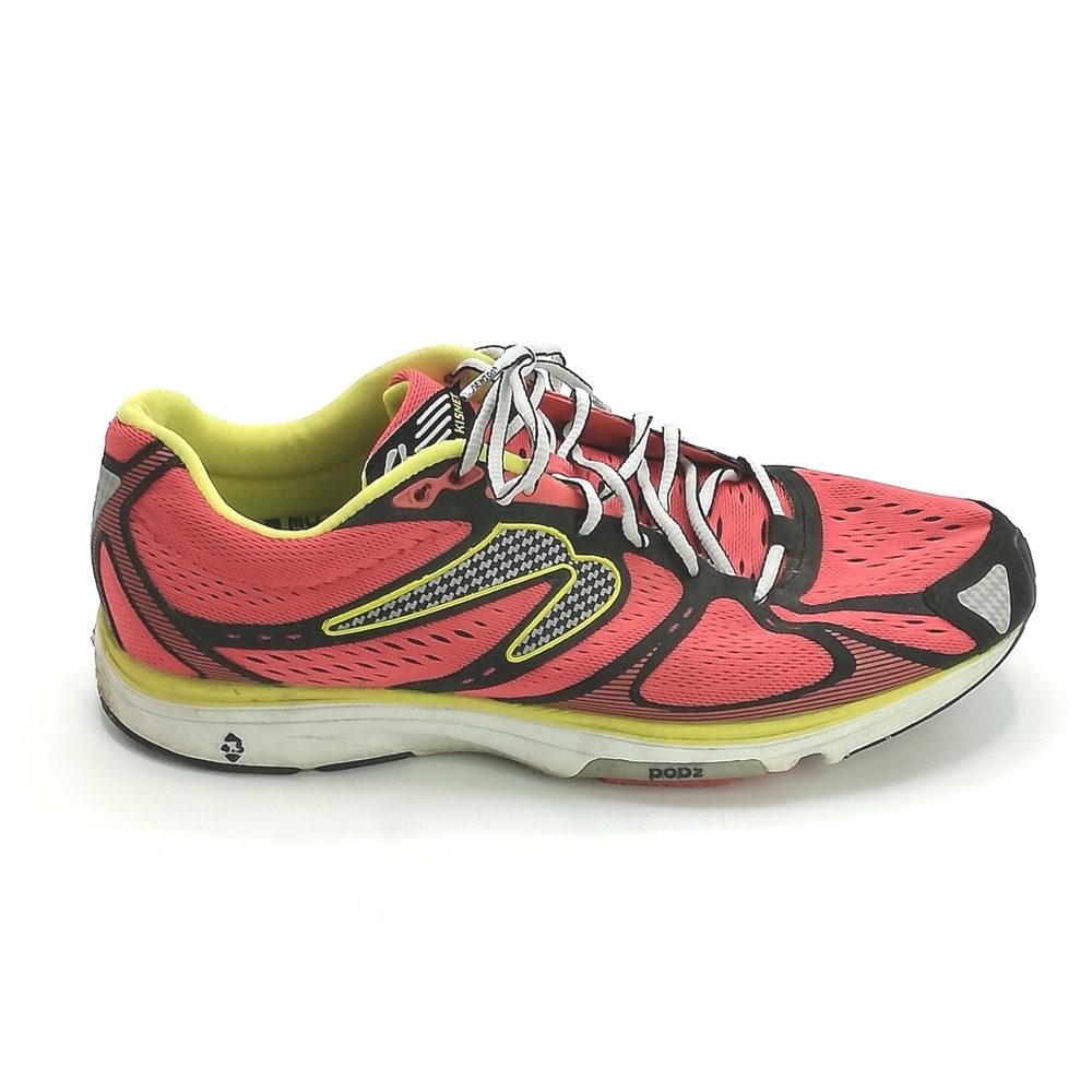 Newton Shoes Mens Sneaker Kismet Running Orange Black Yellow Pop 2 Active 10.5